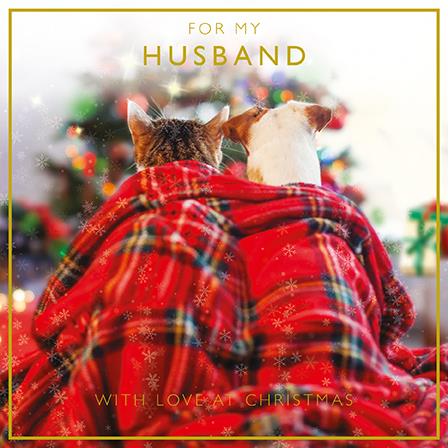 Christmas Card - Husband - Cosy Christmas Couple from The Art Group, English cards in France