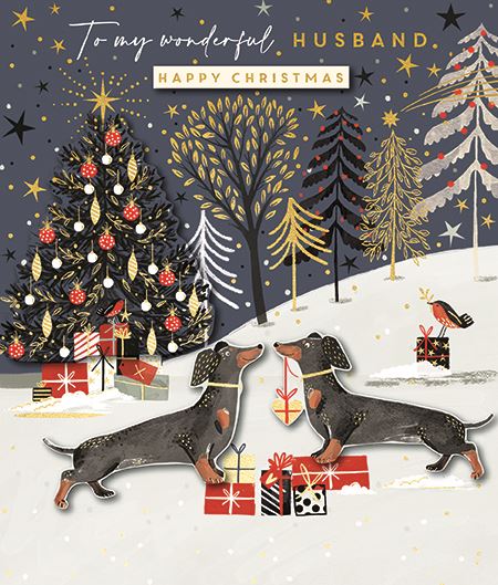 Christmas Card - Husband - Presents For You from Talking Pictures, English Christmas Cards in France
