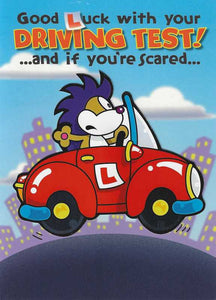 Good Luck Card - Driving Test - Learner Car