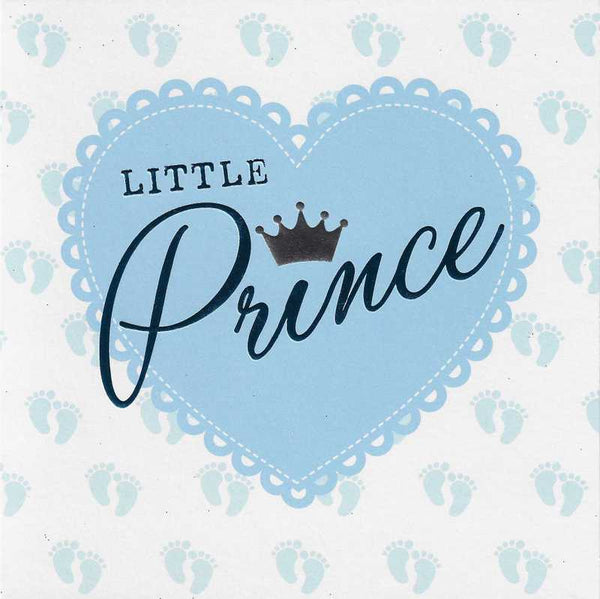 New Baby Boy Card - Little Prince