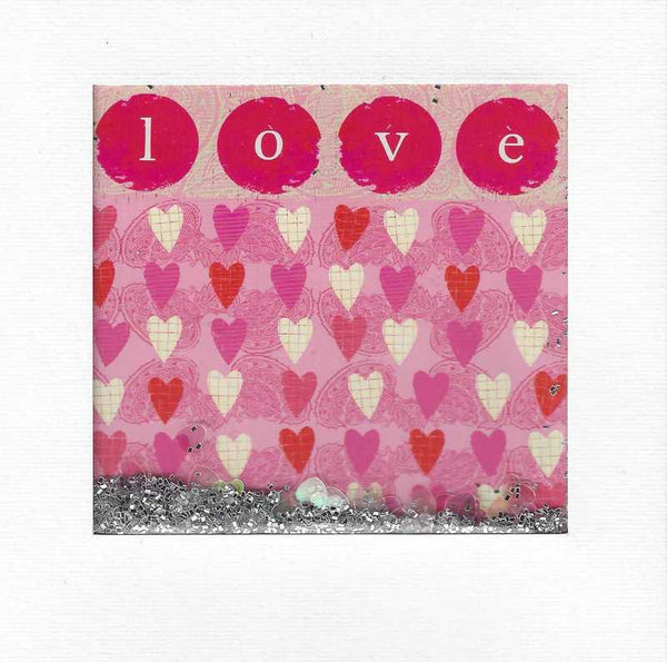 One I Love Card - Love Trailing Hearts