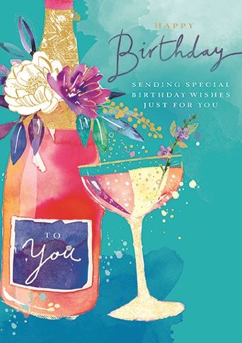 Birthday Card - Here's To You from Ling Design, English Cards in France