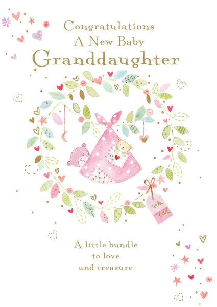 New Baby Granddaughter Card - Baby Granddaughter
