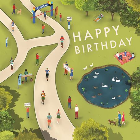 Birthday Card - Join The Race from Ling Design, English Cards in France