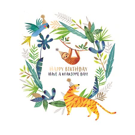 Children's Birthday Card - Wild And Wonderful