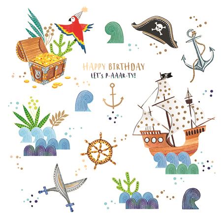 Ling Design Children's Birthday Card - Ahoy There!