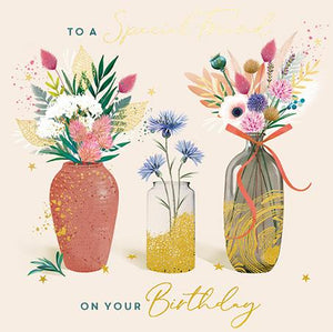 Ling Design Birthday Card - Special Friend - Garden Love