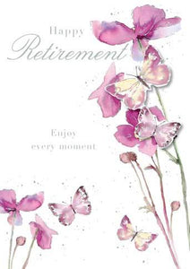 Retirement Card - Japanese Anemones