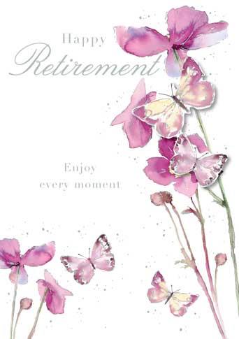 Retirement Card - Japanese Anemones