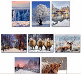 Ling Design Christmas Cards - 24 Big Value Box Christmas Cards - Christmas Scenes, English Christmas Cards In France