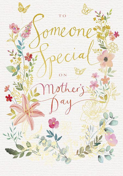 Mother's Day Card - Someone Special - Special Flowers from Ling Design, Mother's day cards in France, Cartes de voeux Fete des Meres, English Cards in France