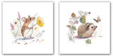 Blank Cards - Pack Of 8 - Mouse & Hedgehog from Ling Design Ltd , English cards in France