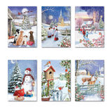 Christmas Cards - 24 Big Value Box Cards - Snowy