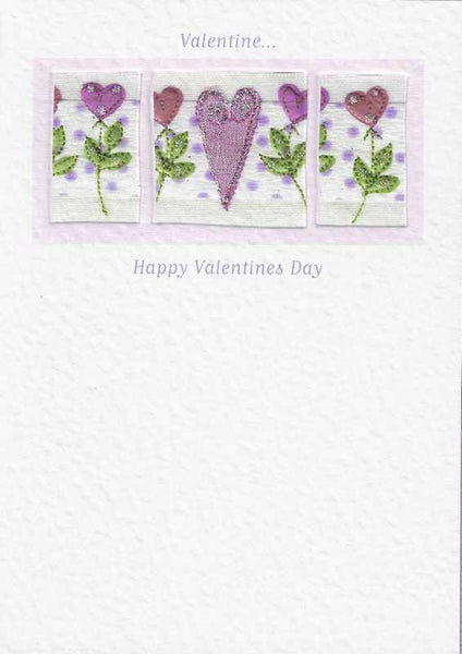 Valentine Card - Valentine Rose Heart Windows