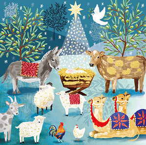 Ling Design Charity Christmas Cards - 6 Cards - Nativity, English Christmas Cards in France