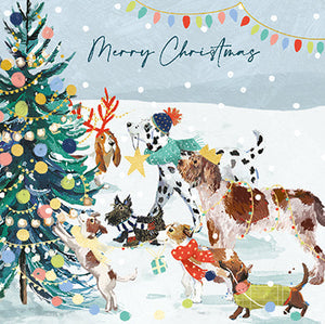 Ling Design Charity Christmas Cards - 6 Cards - Christmas Gathering, English Christmas Cards in France