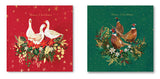 Ling Design Christmas Cards - 8 Luxury Cards - Christmas Geese, English Christmas Cards In France