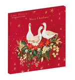 Ling Design Christmas Cards - 8 Luxury Cards - Christmas Geese, English Christmas Cards in France