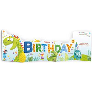 Children's Birthday Card - Dean The Dinosaur from Paper Rose, English cards in France