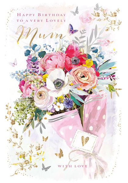 Mum Birthday - Sent With Love from Ling Design, English Cards in France