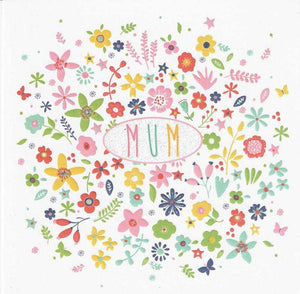 Mum Birthday - Floral Oval