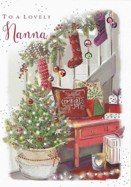 Christmas Card - Nanna - Deck The Halls