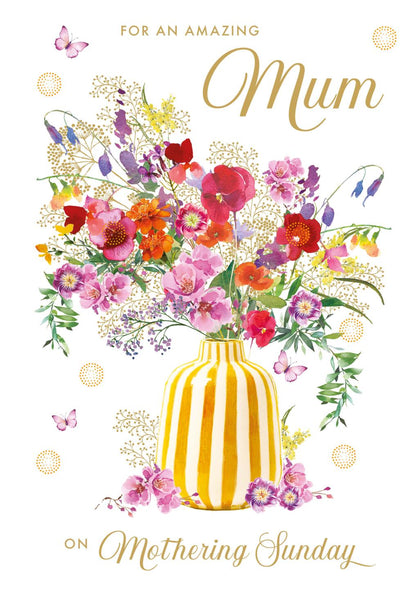 Mother's Day Card - Bright Vase/Flowers from Nigel Quiney Publications, English Cards in France