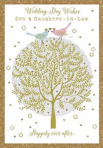 Wedding Card - Son and Daughter-in-Law - Anniversary Tree from Nigel Quiney Publications, English Cards in France