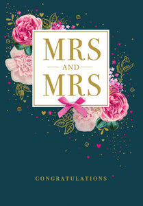 Wedding Card - Mrs & Mrs from Nigel Quiney Publications, English Cards in France