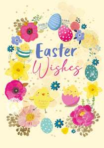 Easter Cards - Pack of 5 - Easter Egg Border from Nigel Quiney Publications, English Cards in France