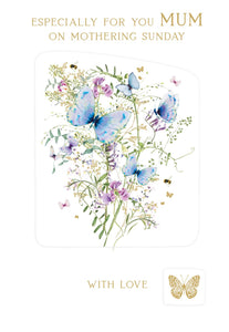 Mother's Day Card - Butterfly from Nigel Quiney Publications, Mother's day cards in France, Cartes de voeux Fete des Meres, English Cards in France