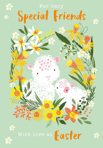 Easter Card - Special Friends - Sheep In Daffs from Nigel Quiney Publications, English Cards in France