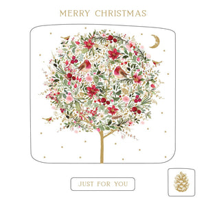 Christmas Cards - 10 Cards - Topiary Treefrom Nigel Quiney Publications, English Christmas Cards in France