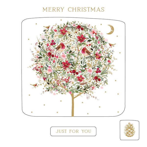 Christmas Cards - 10 Cards - Topiary Treefrom Nigel Quiney Publications, English Christmas Cards in France