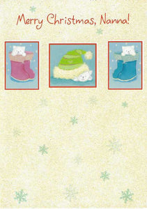 Christmas Card - Nanna - Winter Boots & Hat