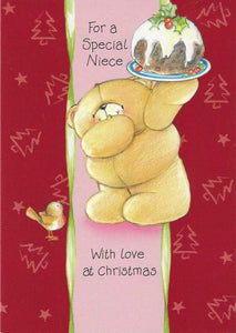 Christmas Card - Niece - Bear & Pud