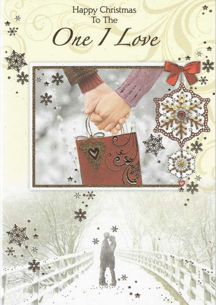 Christmas Card - One I Love - Holding Hands