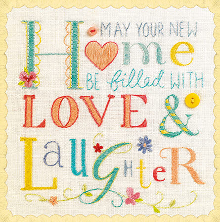 New Home Card - Love & Laughter from Paper Rose, English cards in France