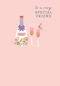 Birthday Card - Special Friend - Bubbles from Paper Rose, English cards in France