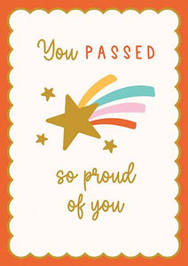 Congratulations Card - Exams - Passed Your Exams Scallop from Paper Rose, English cards in France