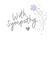 Sympathy Card - Sympathy Text from Paper Rose, English cards in France