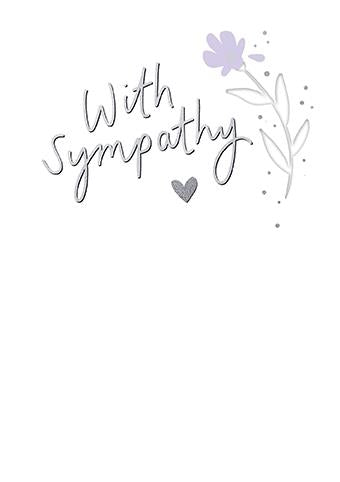 Sympathy Card - Sympathy Text from Paper Rose, English cards in France
