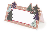 Christmas Place Card - 6 Place Cards Christmas Forest