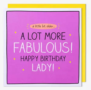 Birthday Card - Special FriendA Lot More Fabulous! from Pigment Productions, English Cards in France