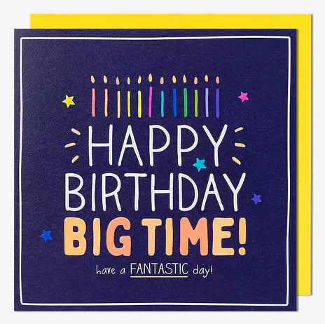 Birthday Card - Candles Big Time from Pigment Productions, English Cards in France