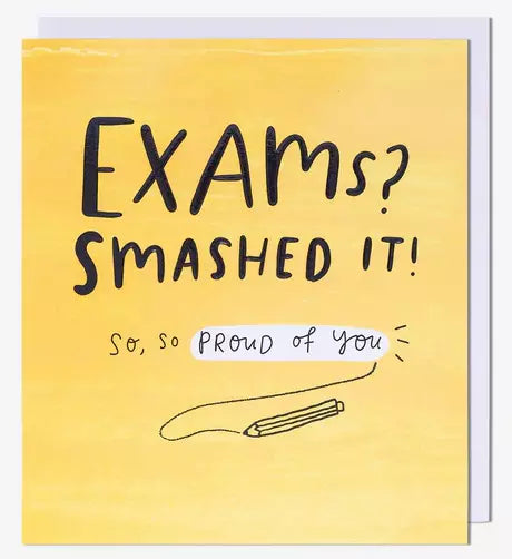 Congratulations Card - Exams - Exams? Smashed It! from Pigment Productions, English Cards in France