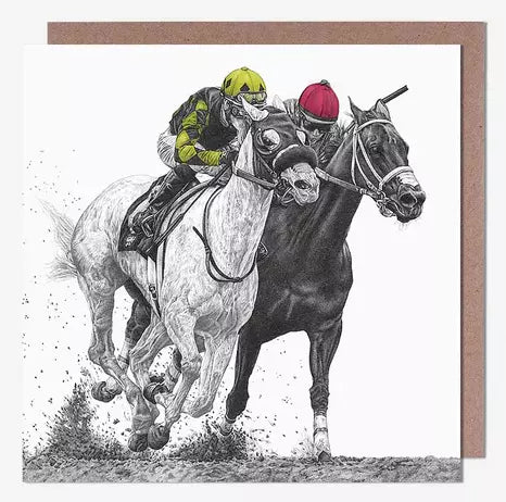 Birthday Card - Horse Racing from Pigment Productions, English Cards in France