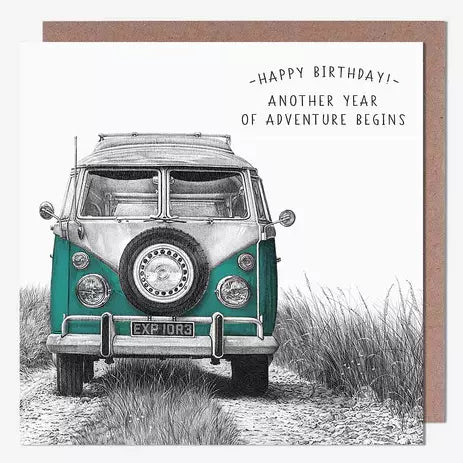 Birthday Card - Camper Van from Pigment Productions, English Cards in France