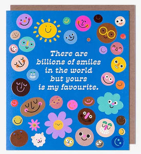 Birthday Card - Special FriendBillions Of Smiles In The World from Pigment Productions, English Cards in France
