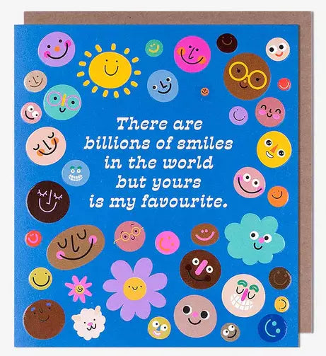 Birthday Card - Special FriendBillions Of Smiles In The World from Pigment Productions, English Cards in France